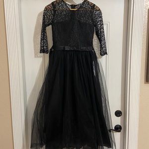 Girls black dress